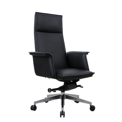 PU Memory Foam Ergonomic Office Chair Foam Black Leather Swivel Chair High Density