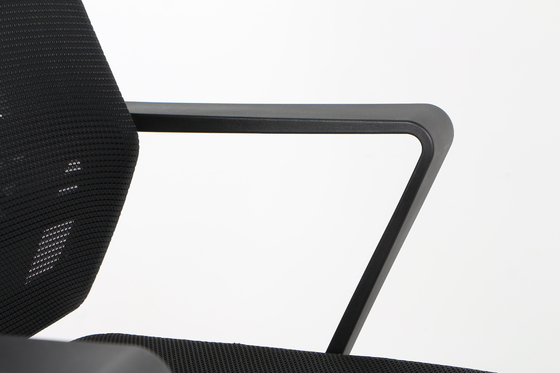 12.2KG Smooth Mesh Swivel Ergonomically Designed Chair Black Nylon Castor