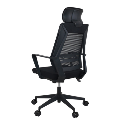 1650 PA Caster Commercial Fabric Office Chair Butterfly Mechanism With Removzble Headrest