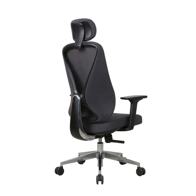 PU Pad High Back Black Breathable Ergo Infinity Mesh Chairs With Headrest And Lumbar