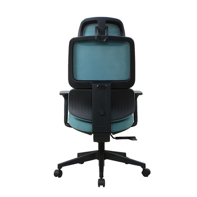 Blue Ergonomic Desk Chair Revolving High Back Swivel Gaming Chair Adjustable