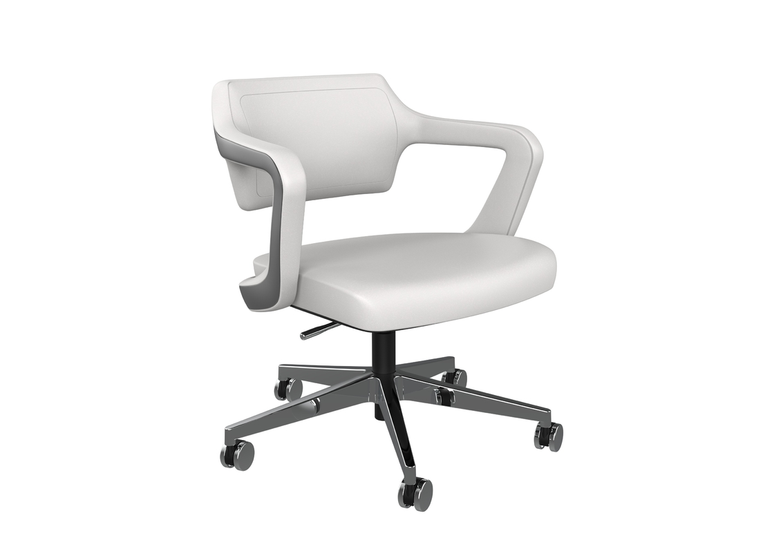 Gaslift Low Back Executive Swivel Desk Chair Fixed Armrest