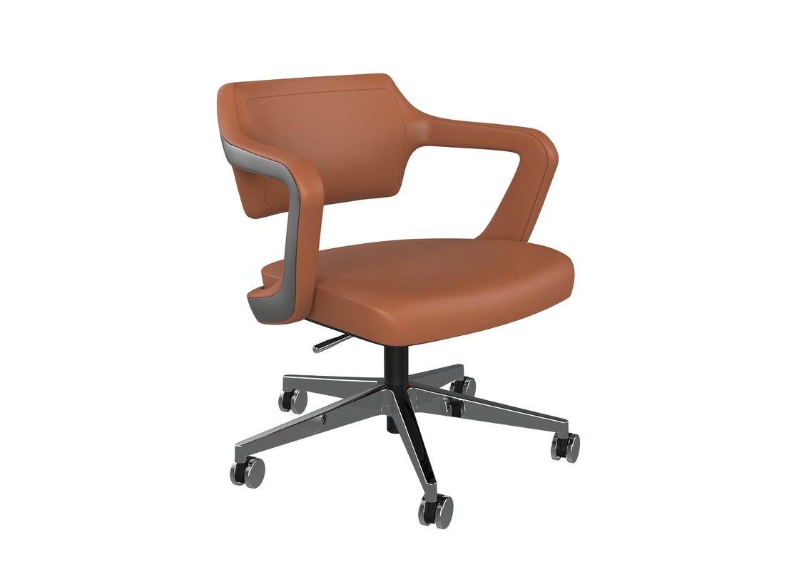 Aluminium Base Ergonomic office Chair With  Back
